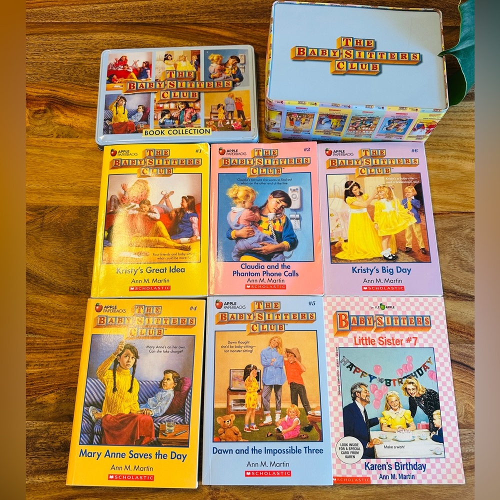 The Baby Sitters Club Book Collection & Tin Container 6 Books Scholastics